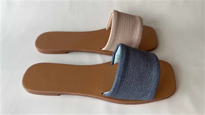 Zomerse pantoffels van canvas